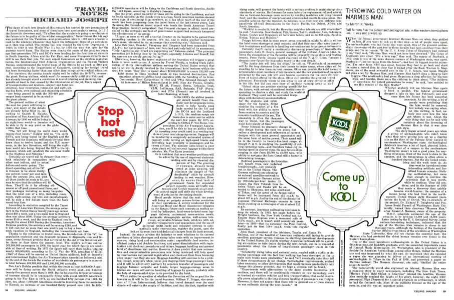 Throwing Cold Water on Marmes Man Esquire JANUARY 1970