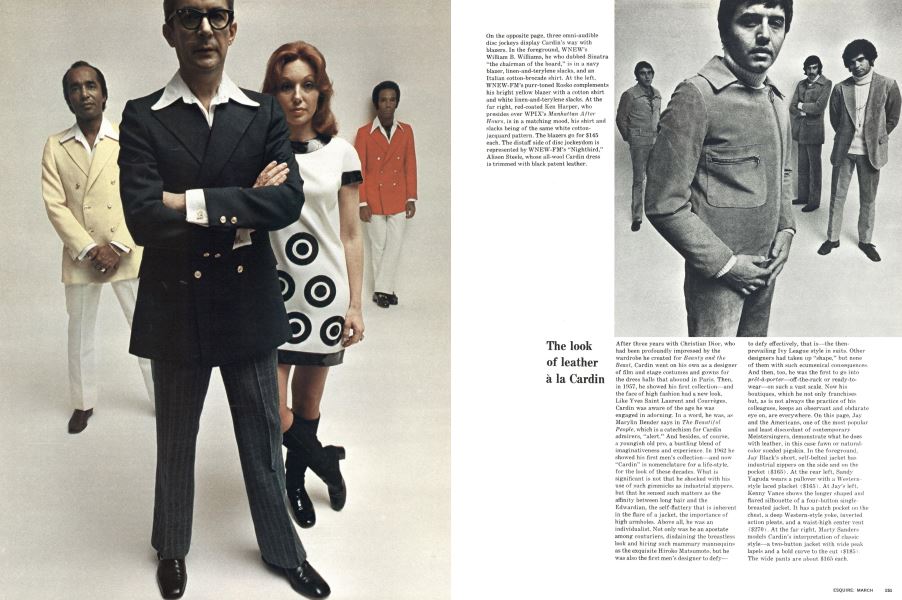The Look of Leather À La Cardin