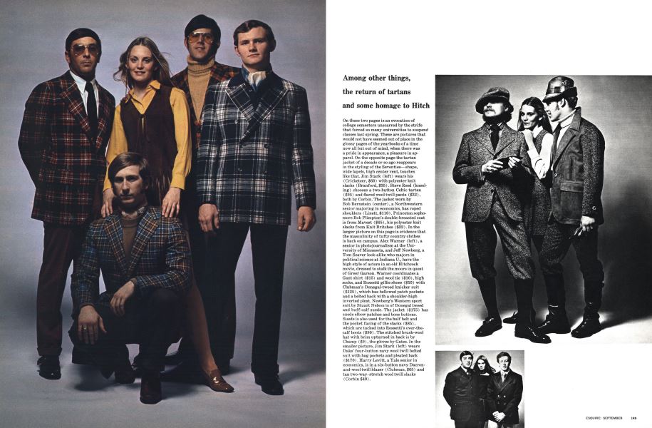 Among Other Things, the Return of Tartans and Some Homage to Hitch