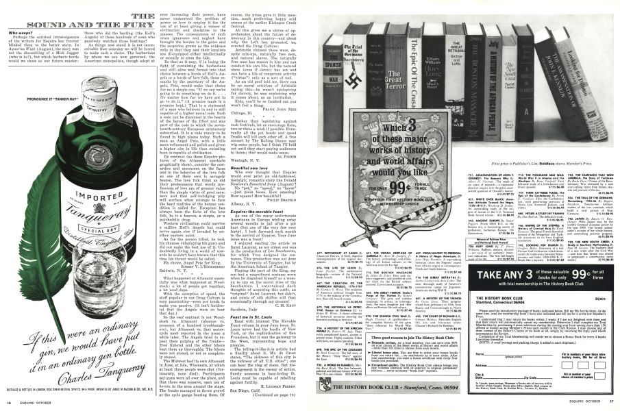 The history book club esquire october 1970