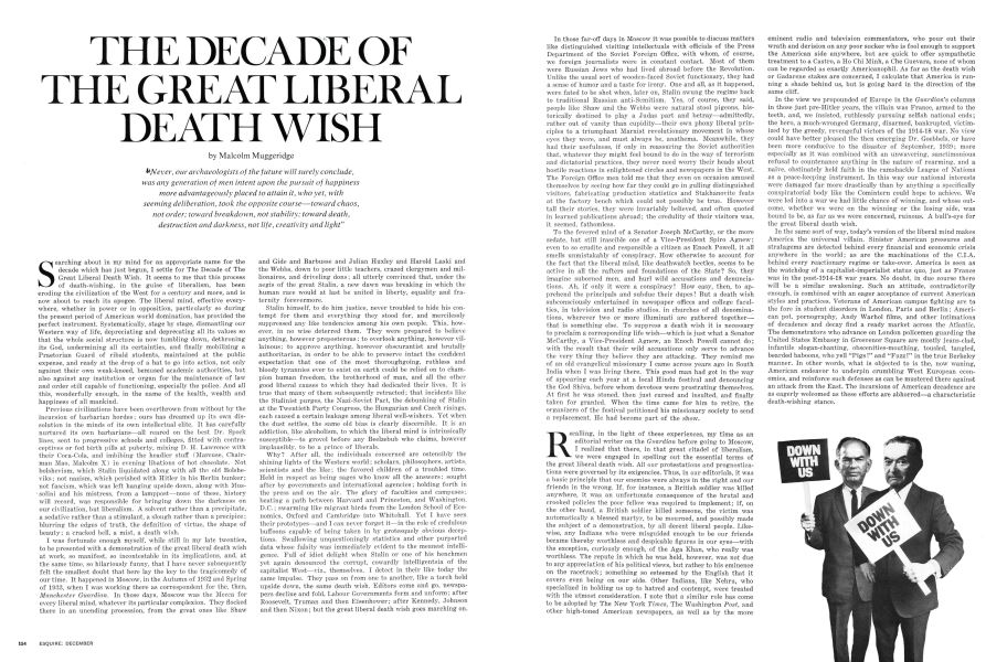 THE DECADE OF THE GREAT LIBERAL DEATH WISH