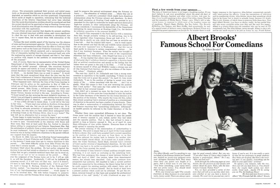 Albert Brooks’ Famous School for Comedians