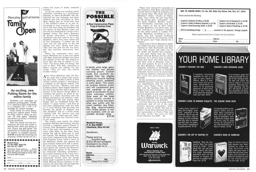 Advertisement Esquire December 1971