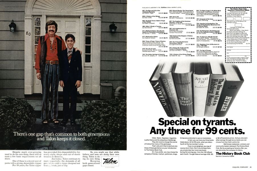 The history book club esquire february 1972