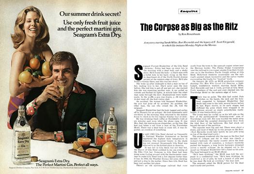 The Corpse as Big as the Ritz - August | Esquire