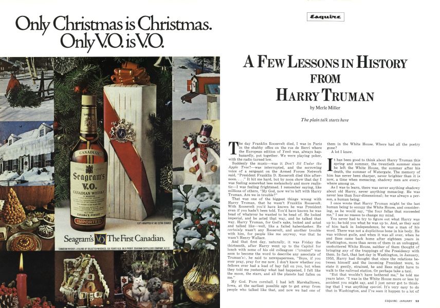 A Few Lessons in History From Harry Truman