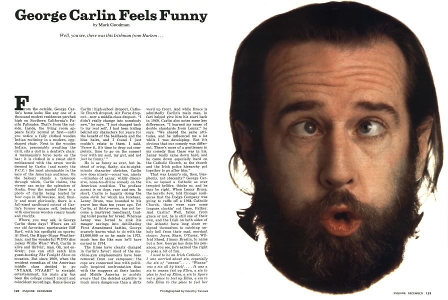 George Carlin Feels Funny | Esquire | DECEMBER 1974