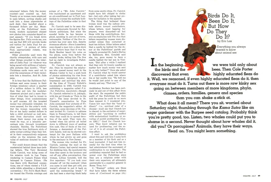 Birds Do It, Bees Do It, But How Do They Do It? | Esquire | JULY 1976