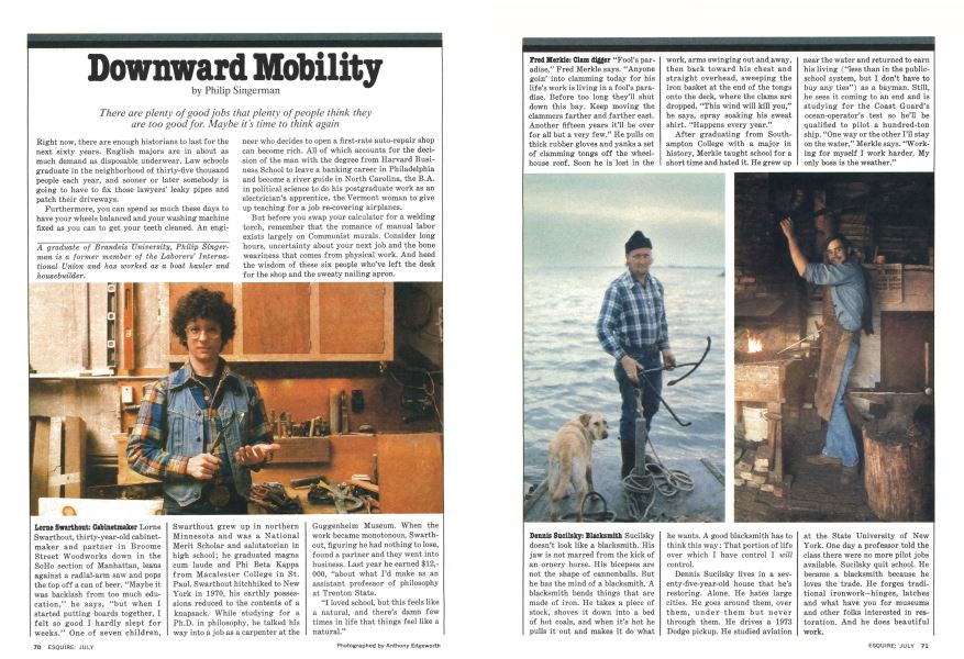 Downward Mobility