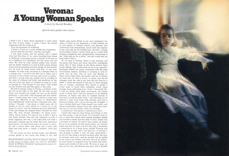 Verona: A Young Woman Speaks
