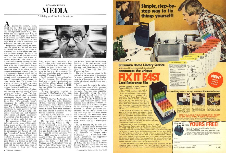 Fallibility and the Fourth Estate