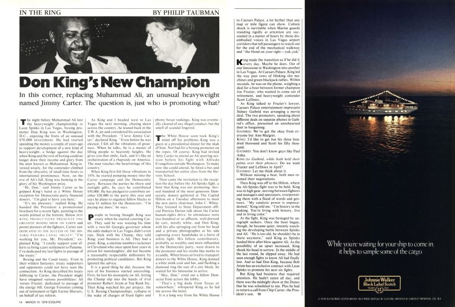 Don King's New Champion | Esquire | March 14, 1978