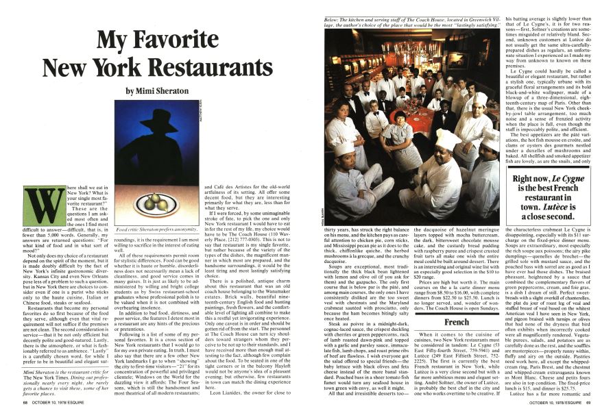 My Favorite New York Restaurants