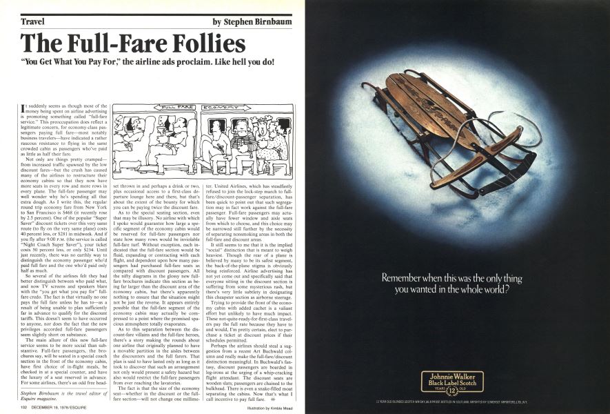 The Full-fare Follies