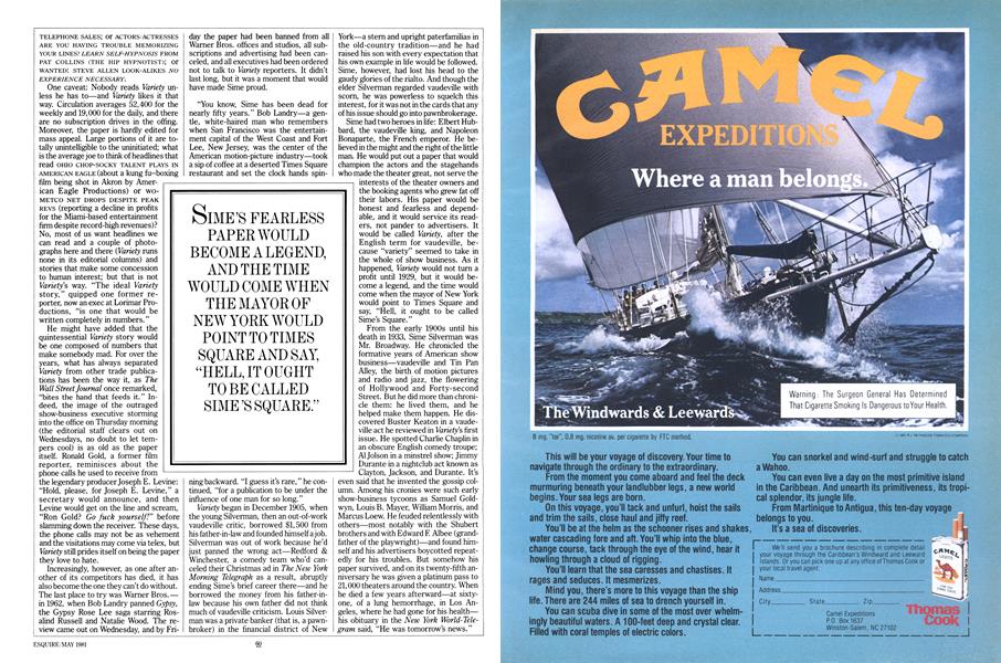 R. J. Reynolds Tobacco Company | Esquire | MAY 1981