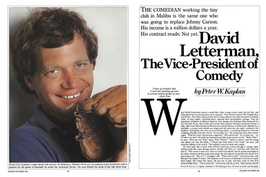 David Letterman, the Vice-President of Comedy - December | Esquire
