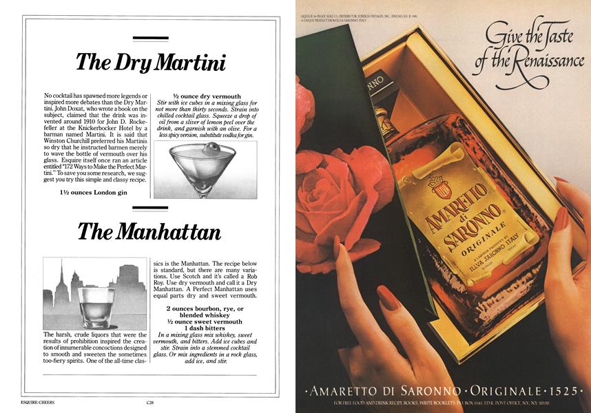 The Dry Martini Esquire DECEMBER 1981