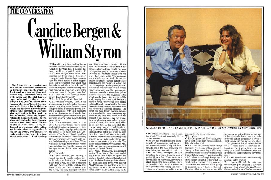 Candice Bergen & William Styron