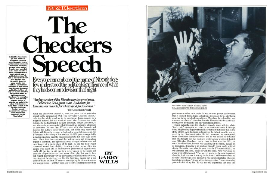The Checkers Speech Esquire June 1983