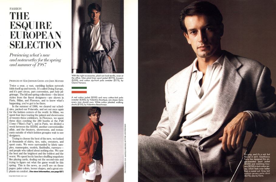 The Esquire European Selection | Esquire | FEBRUARY 1987