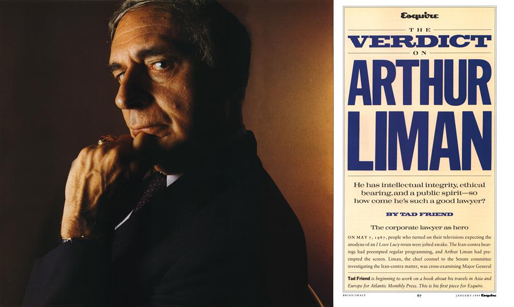 The Verdict on Arthur Liman