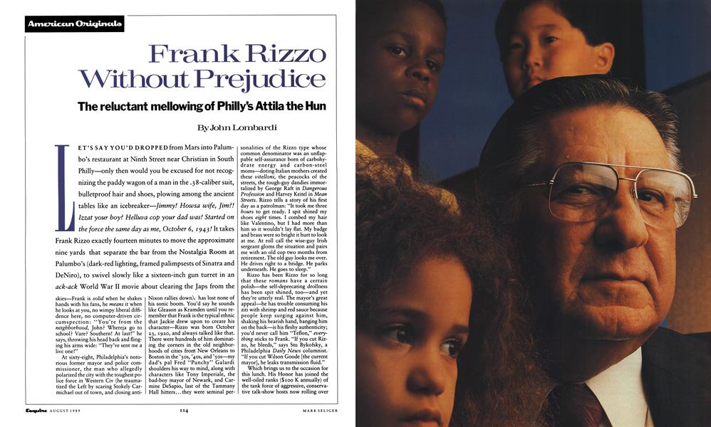 Frank Rizzo Without Prejudice | Esquire | August 1989