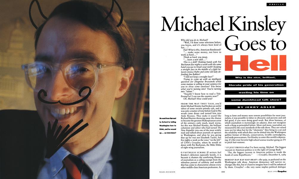 Michael Kinsley Goes To Hell Esquire May 1990