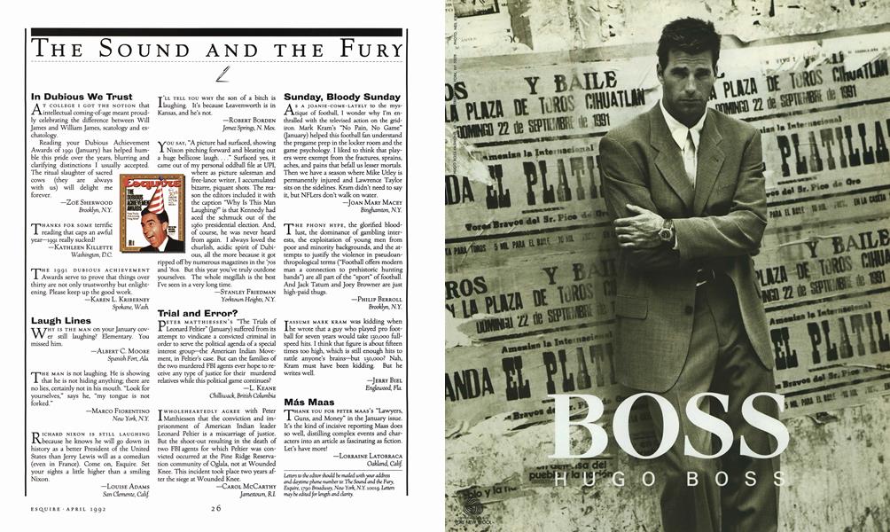 THE SOUND AND THE FURY