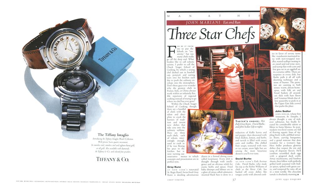 Three Star Chefs Esquire June 1992