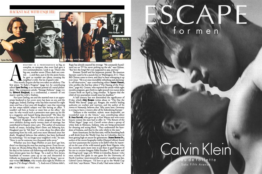 BACKSTAGE WITH ESQUIRE