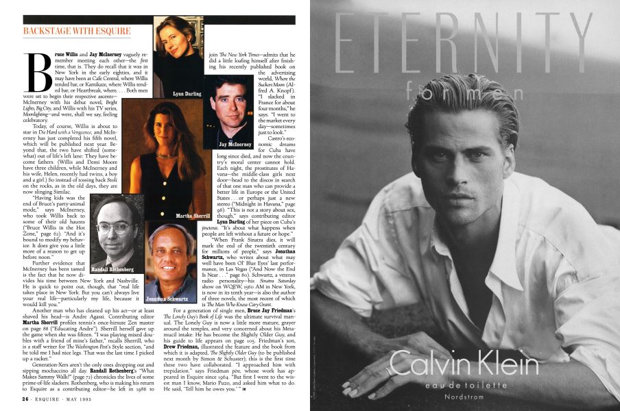 BACKSTAGE WITH ESQUIRE