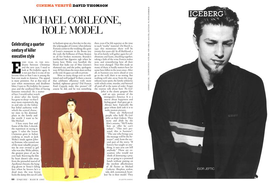 Michael Corleone, Role Model | Esquire | MARCH 1997