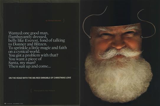 On the Road with the Big Red Dirigible of Christmas Love - December | Esquire