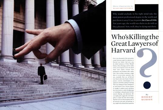 Who's Killing the Great Lawyers of Harvard? - August | Esquire