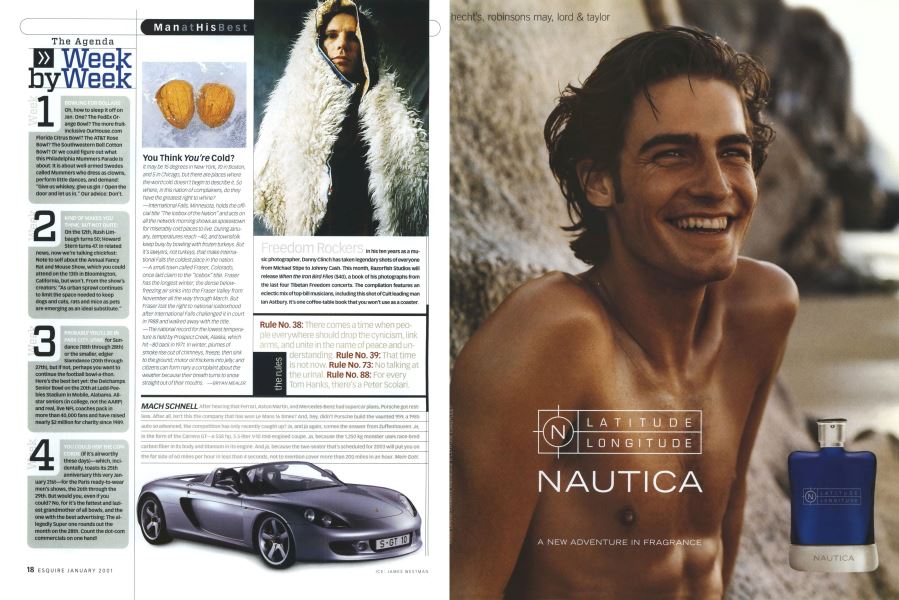 Mach Schnell | Esquire | JANUARY 2001