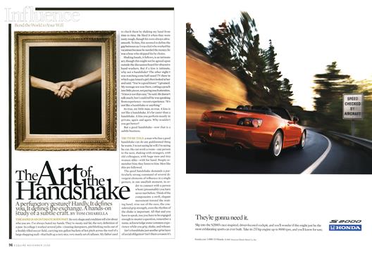 The Art of the Handshake - November | Esquire