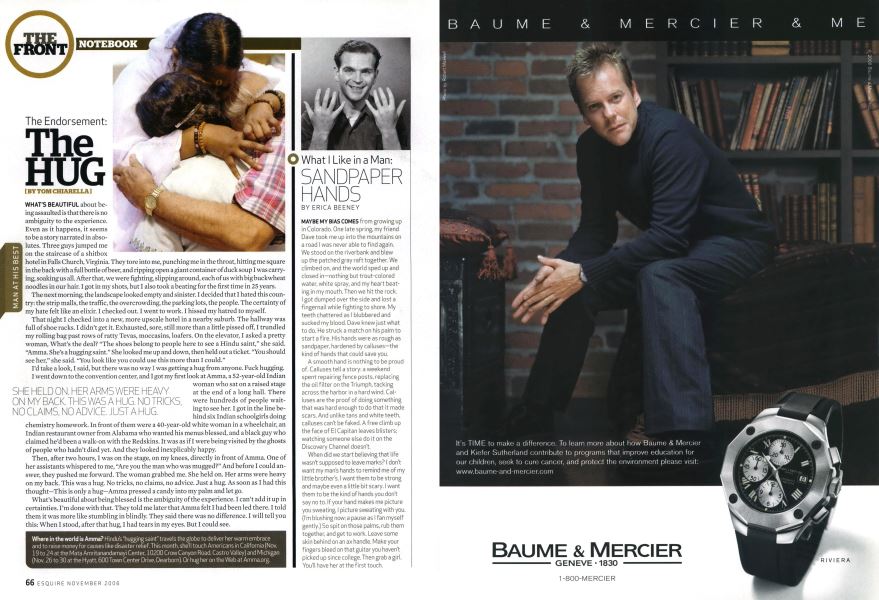 The Endorsement the Hug Esquire NOVEMBER 2006