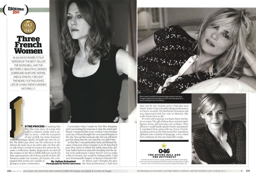 Three French Women | Esquire | OCTOBER 2007