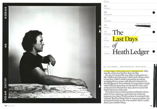 The Last Days of Heath Ledger - April | Esquire