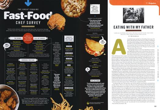 Eating with My Father - September | Esquire