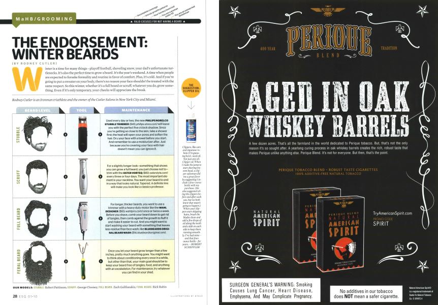 The Endorsement Winter Beards Esquire JANUARY 2010