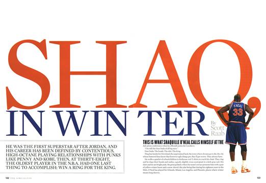 Shaq, in Winter - JUNE/JULY | Esquire