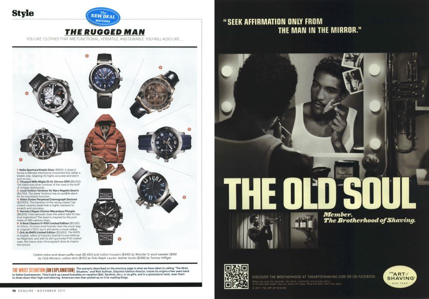 The Rugged Man | Esquire | NOVEMBER 2011