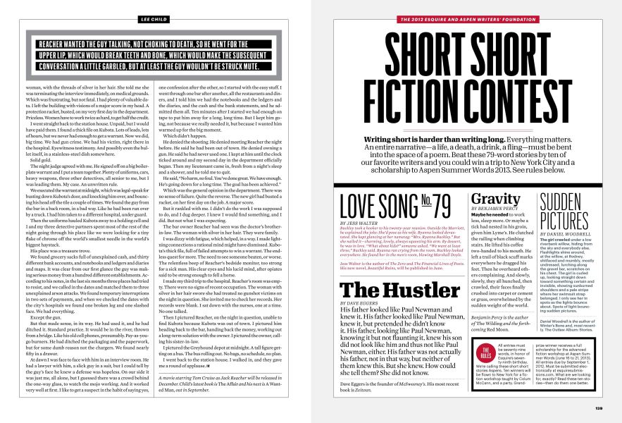 Short Short Fiction Contest Esquire Junejuly 2012 - 