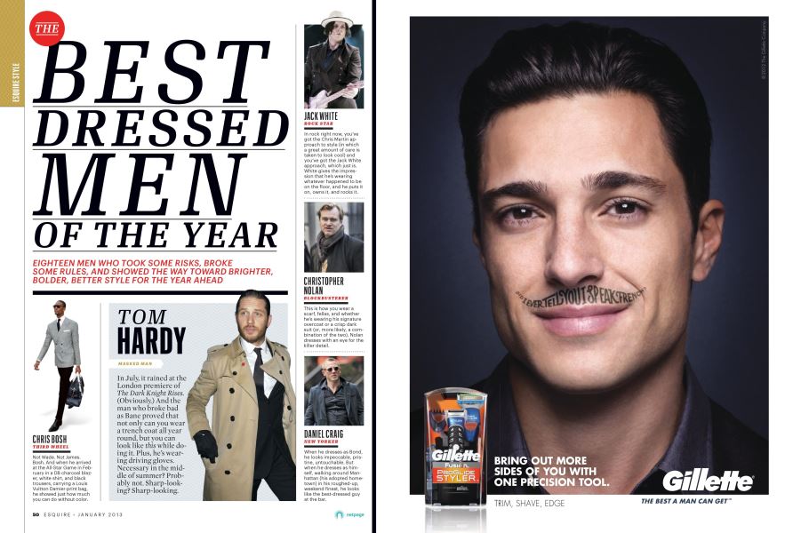 The Best Dressed Men of the Year Esquire JANUARY 2013