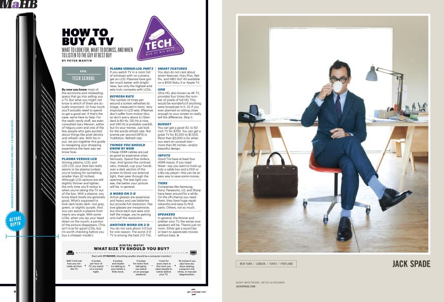 How to buy a tv esquire sept 2013