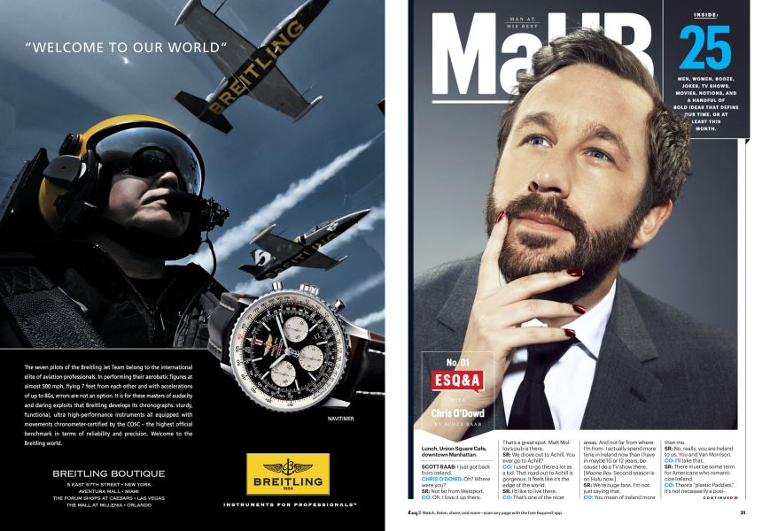 No. 01 ESQ&A WITH Chris O'Dowd