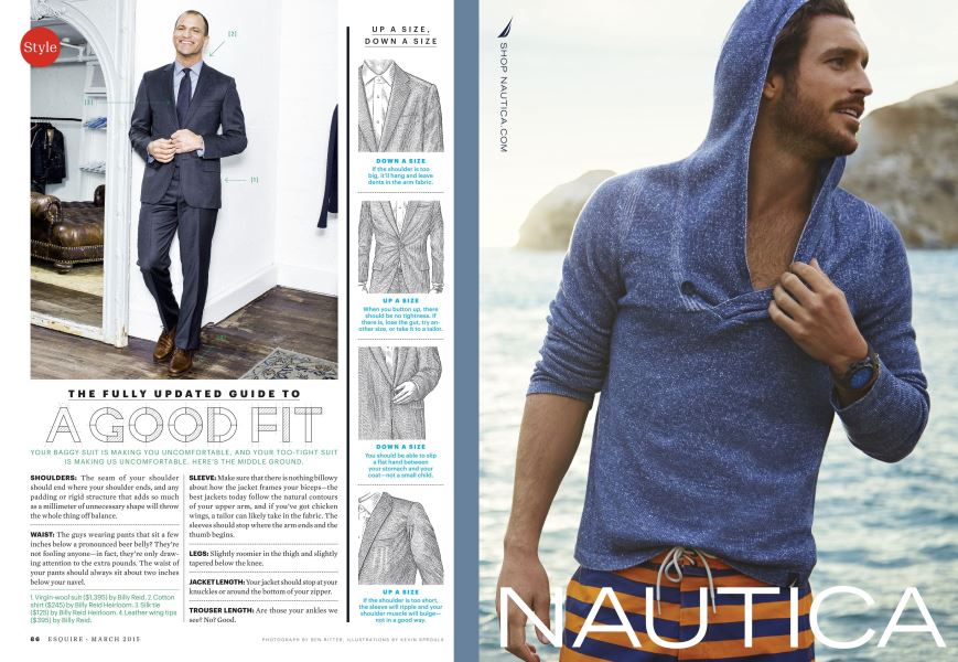The Fully Updated Guide to a Good Fit | Esquire | MARCH 2015
