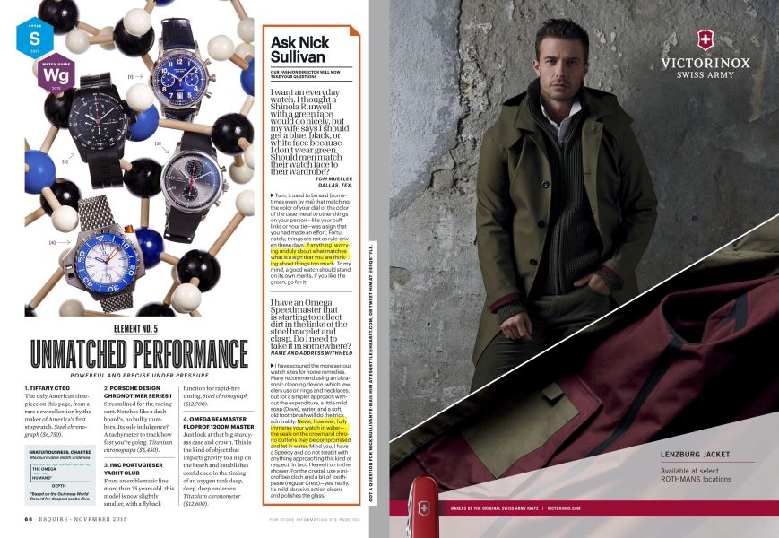 Ask Nick Sullivan | Esquire | NOVEMBER 2015