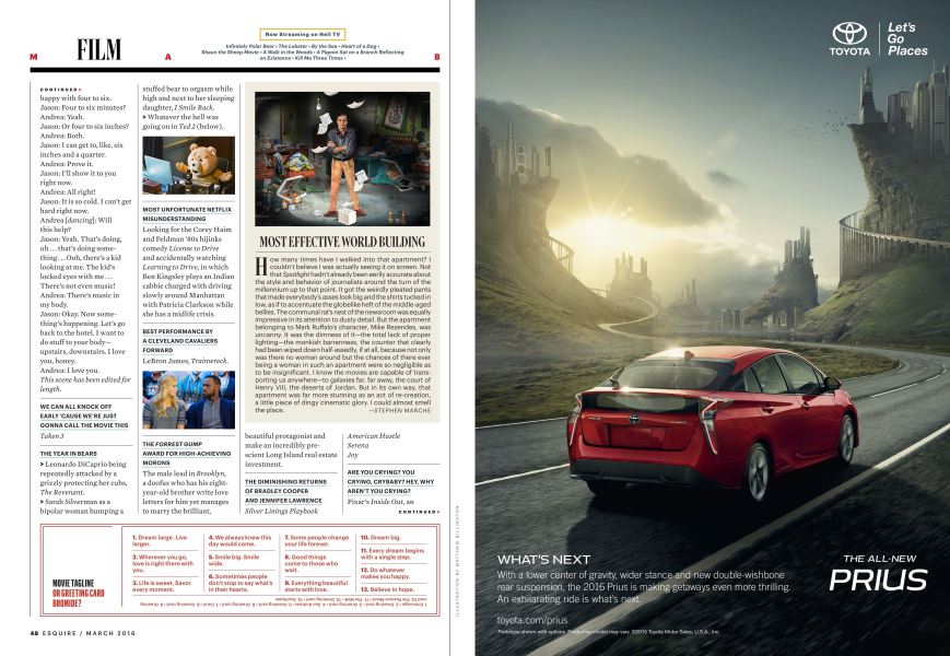 Most Effective World Building